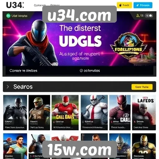 Plataforma u34.com se destaca em promoções de jogos