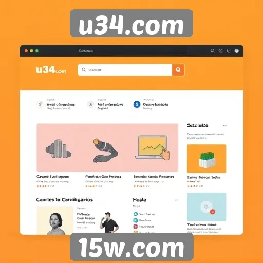 Análise da interface de usuário do site u34.com